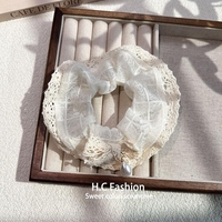  عکس4 اسکرانچی حریر لبه گیپور 