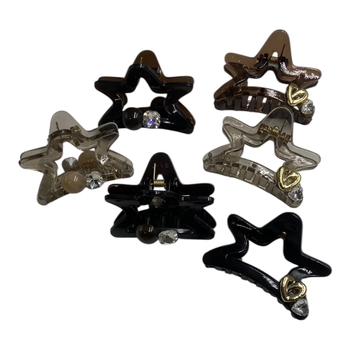 کلیپس ستاره کریستالی 6 سانت