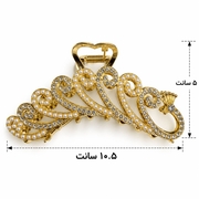 عکس1 کلیپس فلزی مرواریدی