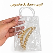 عکس2 کلیپس فلزی مرواریدی