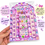  عکس1 نگین رنگی چسبی پک بزرگ
