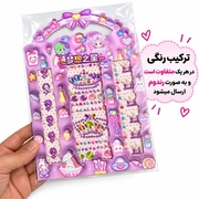  عکس6 نگین رنگی چسبی پک بزرگ